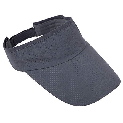 Sportmusies Extra Long Brim Quick Dry Sun Sport Visors Hat - color: Dark Grey