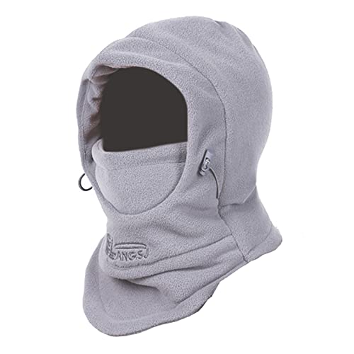 TRIWONDER Kids Winter Hats Balaclava Ski Mask Boys Girls Fleece - color: Light Gray