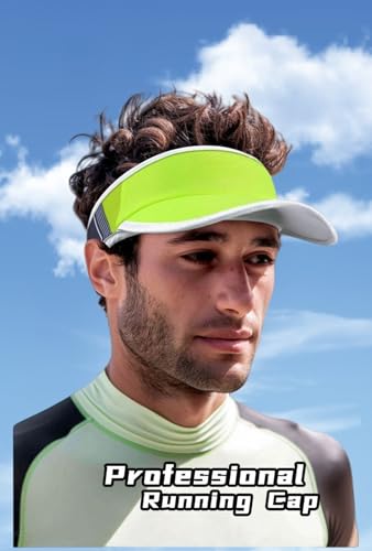 Cooling Sports Sun Visor Hat for Men & Women - color: Fluorescent Yellow
