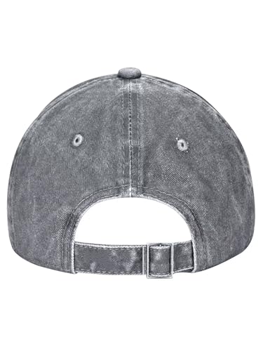 Inspirational Quote Baseball Cap Adjustable Cotton Dad Hats for Women Men - color: Gray