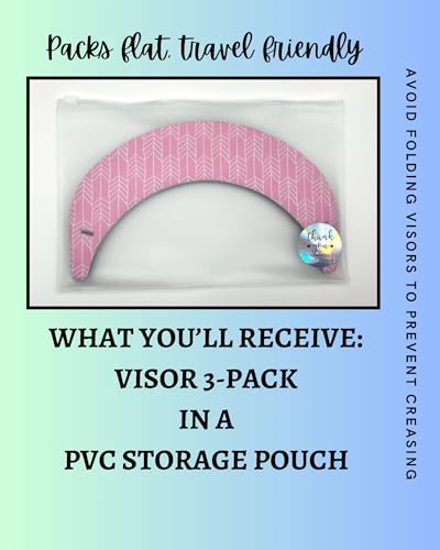 Visor ATTACHES to Sunglasses, EVA Foam, Unisex - color: Seafoam / Pink Arrows / Black Set