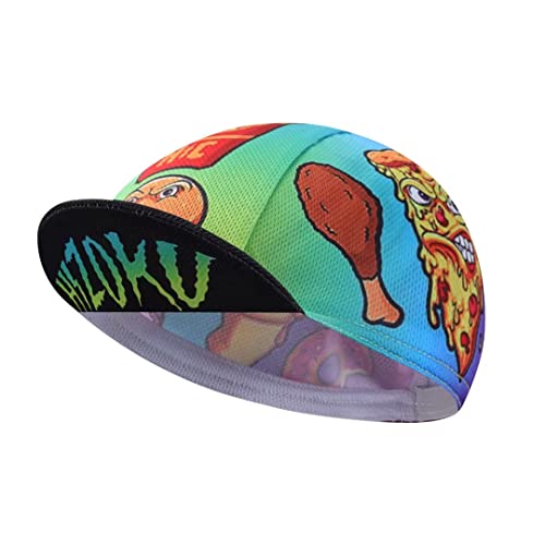 Funny Cycling Cap - Polyester Cycling Hat-Under Helmet - Cycling Helmet Liner Breathable&Sweat Uptake - color: F2