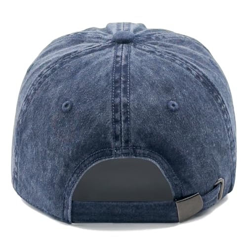 Embroidered Book Lover Baseball Cap for Men Women, Funny Washed Cotton Classic Dad Hat, Reading Lover Gift Idea - color: Book Lover, Navy Blue