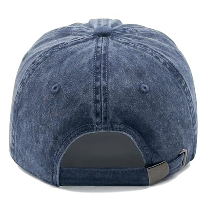 Embroidered Book Lover Baseball Cap for Men Women, Funny Washed Cotton Classic Dad Hat, Reading Lover Gift Idea - color: Book Lover, Navy Blue
