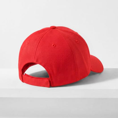 2-Pack Classic Structured Baseball Cap Adjustable Snapback Ball Caps - color: Red