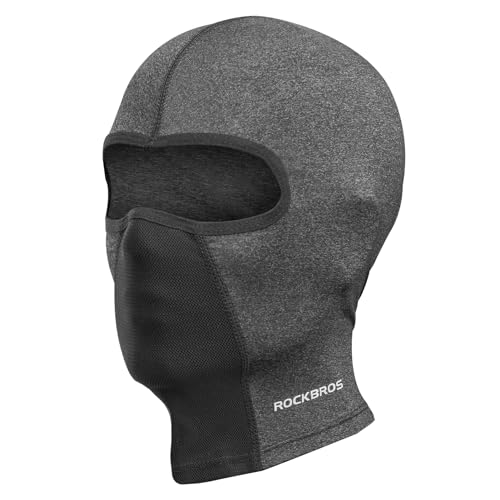 ROCKBROS Balaclava Face Mask Men Women Breathable Windproof Summer Cooling - color: Grey 2