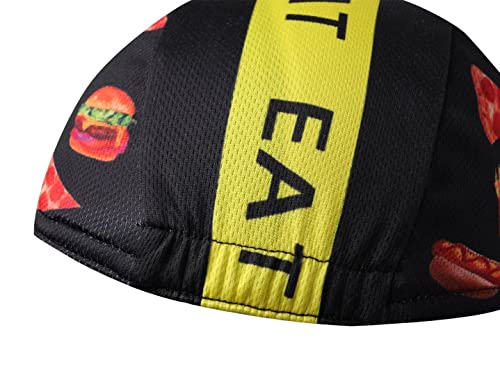 Funny Cycling Cap - Polyester Cycling Hat-Under Helmet - Cycling Helmet Liner Breathable&Sweat Uptake - color: F12