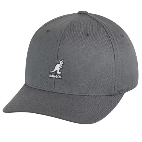 Kangol Men, Women Wool Flexfit Baseball - color: Dark Flannel, size: Large-X-Large