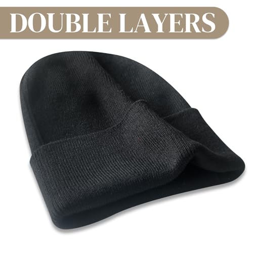 PFFY Beanie for Men Women Unisex Knit Cuffed Winter Beanies Hats Skull Cap - color: Green