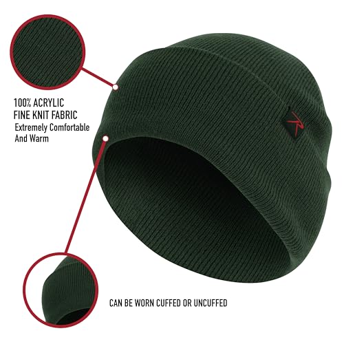 Rothco Deluxe Fine Knit Watch Cap - color: Hunter Green