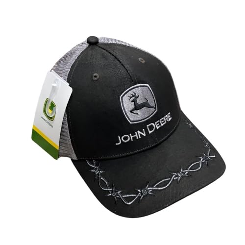 John Deere Farm State Pride Contrast Mesh Back Core Baseball Cap - color: Black
