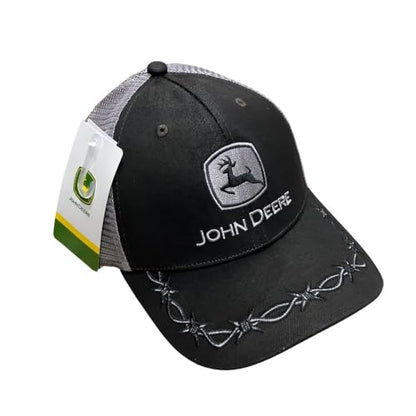 John Deere Farm State Pride Contrast Mesh Back Core Baseball Cap - color: Black