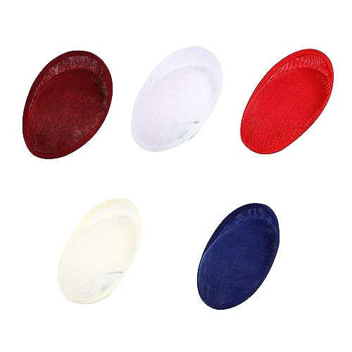 Linen Fascinators Hat Base Colrful Pillbox Hat Percher Headwear Elegant Fascinator Hat Base Pillbox Hat Ny Blended - color: Ny