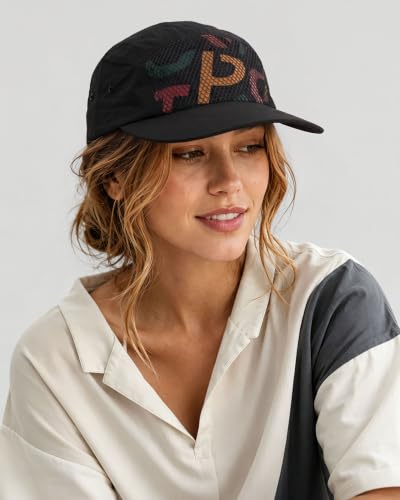 CLAPE Baseball Cap for Men, Water-Resistant Quick Dry 5 Panel Hat for Large Head - color: Bssc2513-black