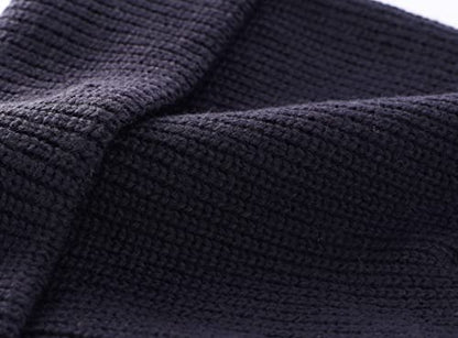 Connectyle 2 Pack Classic Cuffed Beanie Hat for Men & Women Warm Winter Knit Hat Thick Beanies Skull Cap Acrylic Watch Cap - color: Black+navy Blue