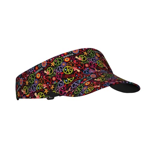 Wide Brim Sun Visor Hat - color: Black