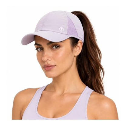 TOP-EX UPF 50+ Cooling High Ponytail Baseball Cap for Women - color: Soft Lilac, size: One Size