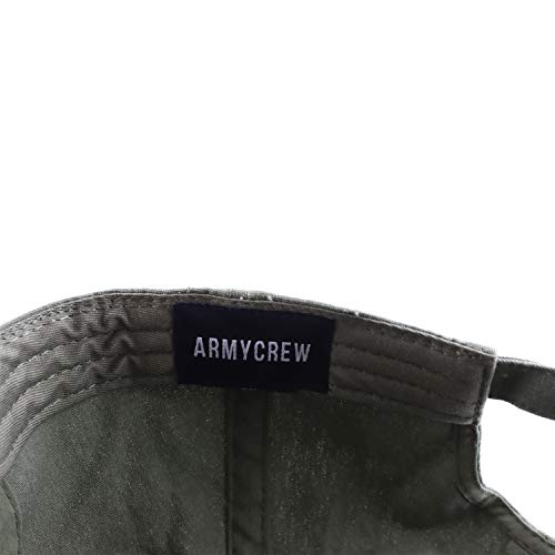 Armycrew Oversized XXL Soft Crown Washed Cotton Twill Dad Baseball Hat - color: Olive