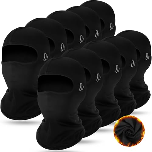 Suhine Winter Balaclava Ski Mask Bulk for Cold Weather - color: Black
