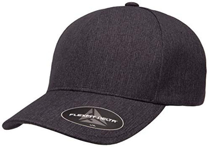 Flexfit Men's One Size Delta Seamless Cap, Maroon, Large-X-Large - color: Melange Charcoal, size: Large-X-Large
