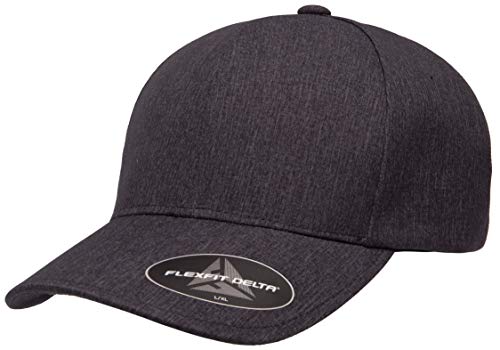 Flexfit Men's One Size Delta Seamless Cap, Maroon, Large-X-Large - color: Melange Charcoal, size: Large-X-Large
