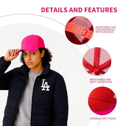 10 Pack Blank Trucker Hats Bulk, Plain Baseball Hats for DIY Heat Transfer Vinyl HTV Embroidery Team Events - color: Full Color Mixing