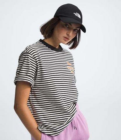 The North Face Norm Baseball Hat | Shallow Fit Ball Cap with Embroidered Logo, Adjustable Strap Closure & Silver Buckle - color: Tnf Black