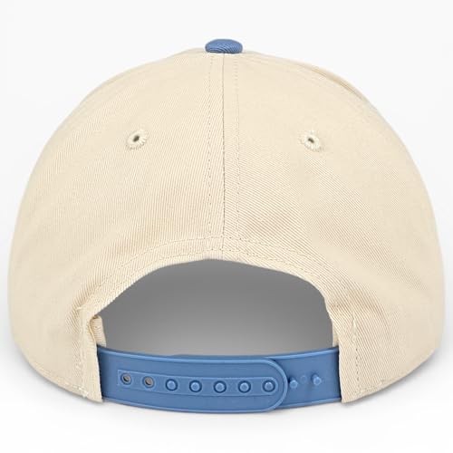 E BY ELIDAN Two Tone A-Frame Trucker Hat, 5-Panel Blank Baseball Snapback - color: Stone Denim