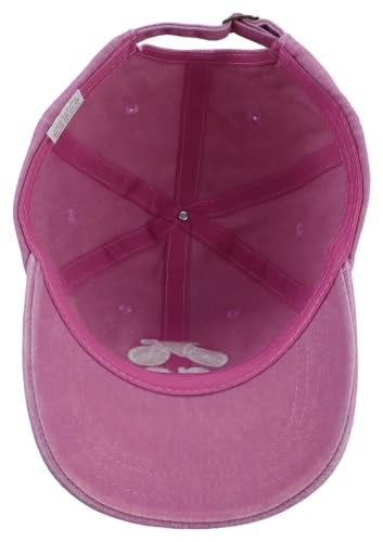Cyclist Hat for Men Women, Classic Adjustable Cotton Cycologist Embroidered Baseball Cap - color: Pink