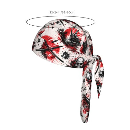 Do Rag Skull Cap Breathable Cycling Cap Adjustable Headscarf Helmet Liner for Men Women - color: Japanese