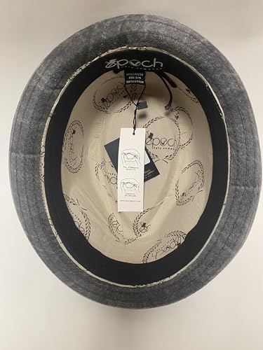 Men's Casual Vintage Style Washed Cotton Fedora Hat - color: F2233black, size: Small-Medium