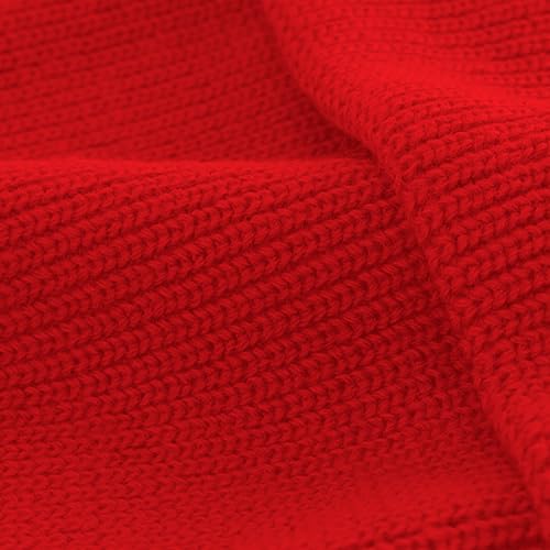 JILANI HANDICRAFT Trawler Beanie Winter Fisherman Beanie for Men Knit Cuff Unisex Skullcap - color: Red