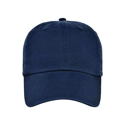 Lids Blank Baseline Dad Adjustable Strapback Hat - color: Navy