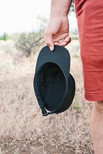 Tillak Wallowa Kodra Hat, Lightweight Oxford Nylon 5 Panel Cap with Snap Closure - color: Black