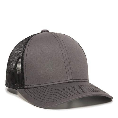 Outdoor Cap Unisex-Adult Outdoor Cap Structured Mesh Back Trucker Cap - color: Charcoal/Black