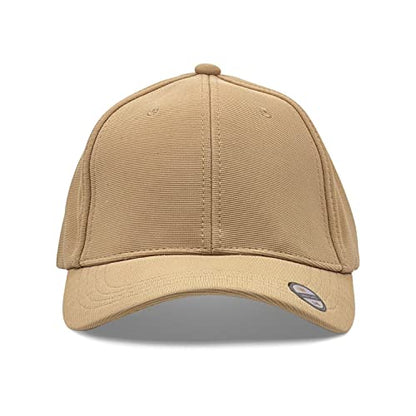 [2 Pack] Hybrid Stretch-Fitted Trucker Cap, Baseball Cap with Air Mesh - color: 2pk Khaki, size: Large-X-Large