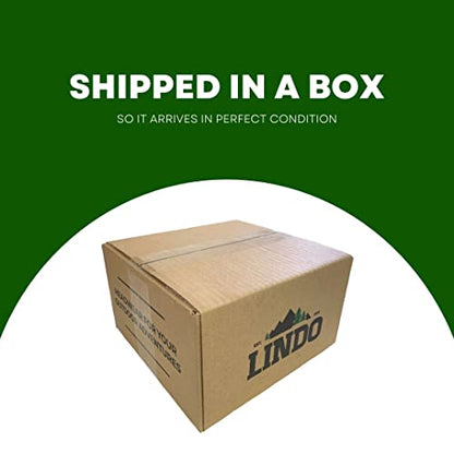 LINDO Trucker Hat [ Great Outdoors Design ] for Men and Women: Mid Profile Cap with Breathable Mesh Back and Adjustable Snap - color: Navy/White