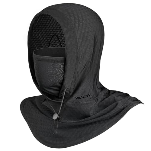 Cooling Balaclava Face Mask with Breathable Holes Sun Protection Full Face Mask for Men Women Fishing Cycling&Outdoor Work - color: Black02