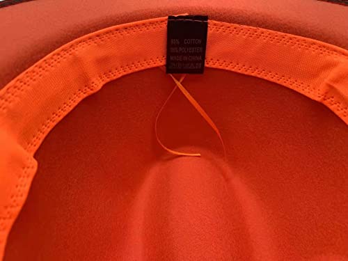 Willheoy Wide Brim Fedora Hats for Women & Men Two Tone Felt Hat Gradient Dress Hat - color: Orange
