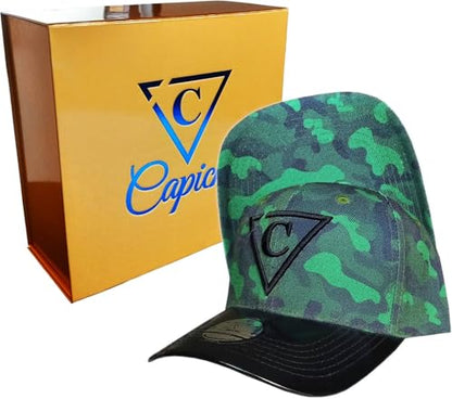 Capiche [99+ Variations] Special Series Snapback Cap - One Size Unisex Men - color: [Child] Green Camo Cu