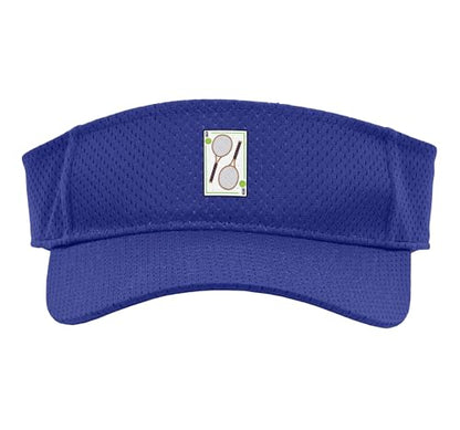 Tennis - I Hold The Aces Funny Tennis Sport Sun Visor - color: Purple