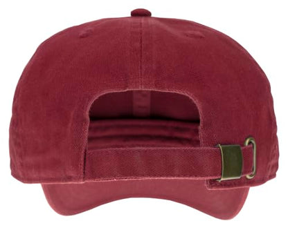 Gelante Baseball Cap Dad Hat 100% Cotton Polo Style Plain Blank Adjustable Size. - color: Wine