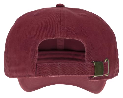 Gelante Baseball Cap Dad Hat 100% Cotton Polo Style Plain Blank Adjustable Size. - color: Wine