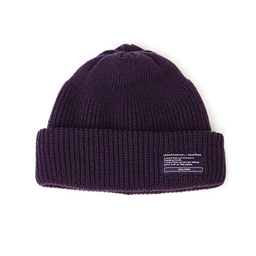 UNDERCONTROL Winter Trawler Fisherman Beanie Men Women Unisex Stylish Plain Docker Skull Hat Roll up Watch Cap Color Pack - color: Purple