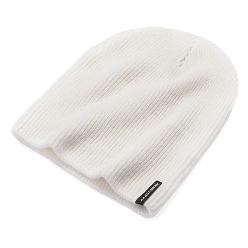 Essential Knit Beanie – Soft, Lightweight Comfort in Fun Colors - color: White