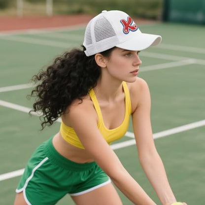 OKBA 5 Pack Sublimation Blank Baseball Cap Adjustable Hat Polyester Mesh Trucker Hats for Men and Women - color: 5pcs*white Ha