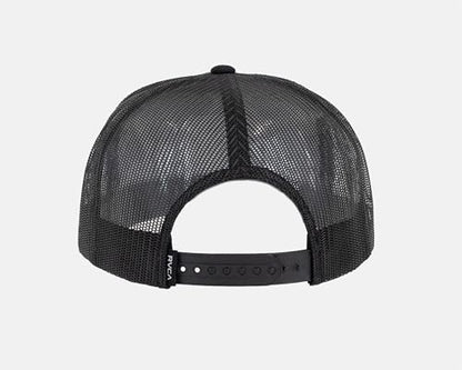 RVCA Men's VA All The Way Trucker Hat - color: Black/White