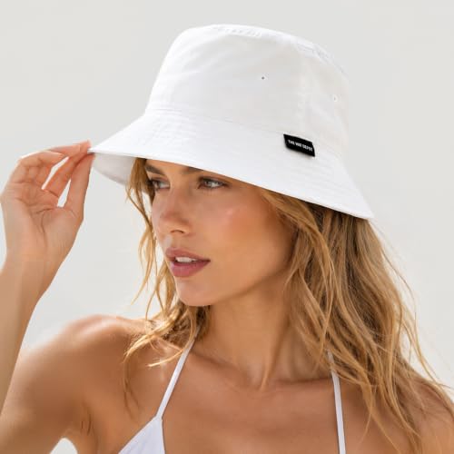 Lightweight Quick Dry Packable Bucket Sun Hat for Men Women – UPF Outdoor Fishing Hiking Beach Travel Safari Hat - color: 2. Light - White, size: Small-Medium