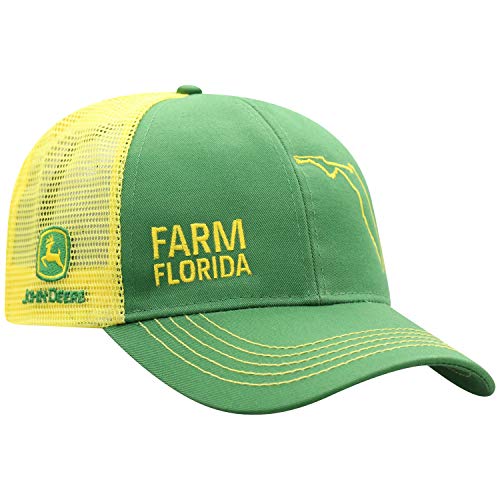 John Deere Farm State Pride Contrast Mesh Back Core Baseball Cap - color: Florida