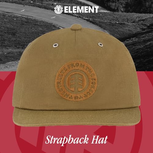Element Unisex Adult Element Camper Hat, Adult Strapback with Slight Curved Brim - color: Khaki